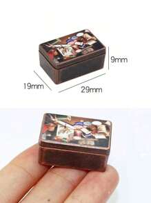 1 Set Mini Sewing Box Kit For Dollhouse, Includes Mini Thread, Scissor, Ruler Toy, Suitable For Dollhouse Accessories Decoration - Multicolor - View 9