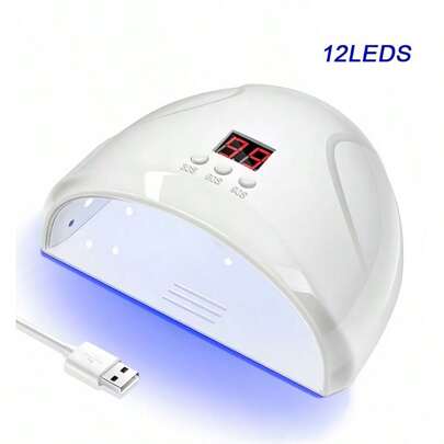 مجفف لمبة أظافر UV LED للعناية بالأظافر 1 قطعة، مجموعة مصابيح جلية لتجفيف وعلاج وصقل الأظافر الهجينة بأشعة الشمس