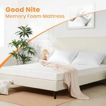 Good Nite Memory Foam Mattress With Breathable And Supportive Zippered Cover - Comfortable Foam Mattress In Single And Double Sizes For Reliable Construction And Soft Sleep - 11 cm Deep - View 3