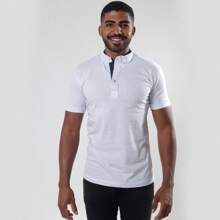 Kit 2 Men's Premium Cotton Slim Fit Basic Short Sleeve Traditional Casual Plain Priest Collar Shirts - Nhiều màu - Xem 3