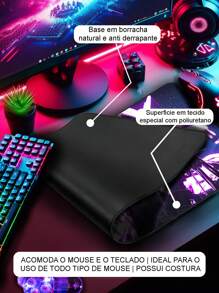 Gaming Mouse Pad For Desktop With Stitched Edge, Various Prints, Jinx Anime 2 - Mousepad 4713 - View 4
