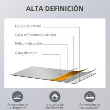 HOMCOM Espejo de Pared Cuerpo Entero 45x125 cm Espejo de Pie Espejo de Suelo Grande de Madera Estilo Moderno Decorativo para Salón Dormitorio Entrada Natural - Camel - Ver 3
