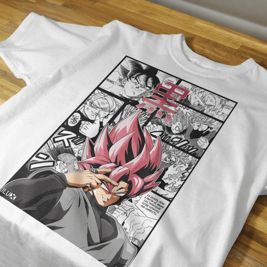 UNISEX ANIME SKULLS COOL GYM CASUAL FASHION T-SHIRT VOL.2-37 - Black - View 1