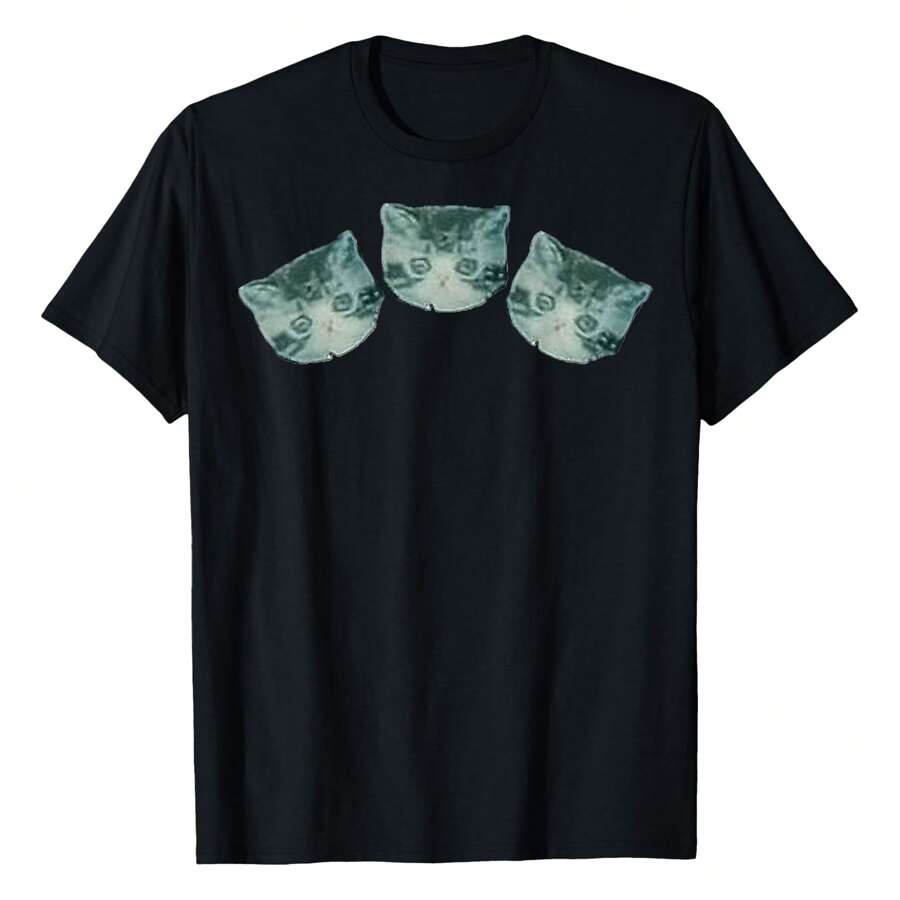 Uglys Kitties Boris Pavlikovsky T-Shirt Women's T-Shirts - màu đen - Xem 1