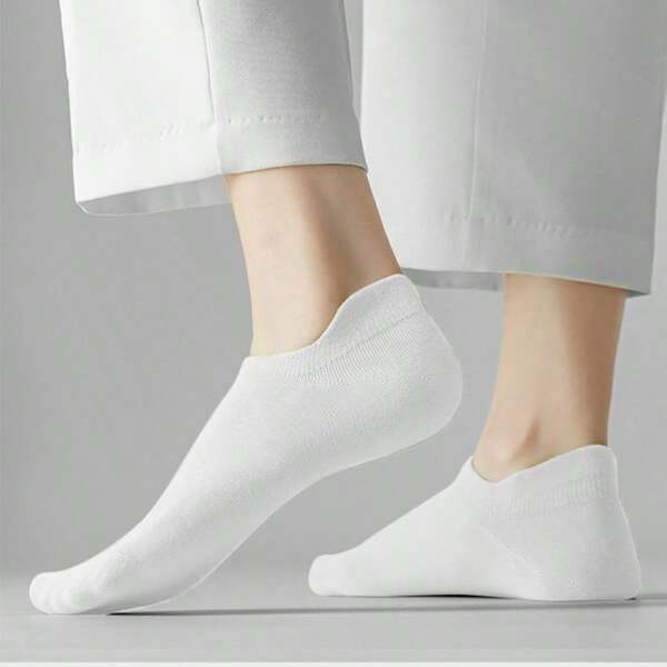 Farfallarossa Men's And Women's 12/6 Pairs Of Short Socks, Cotton Socks, Absorbent And Odor-Resistant, Invisible Socks, Soft And Breathable, Low-Cut Fitness Sports Socks.