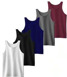 Kit 3 Men's Dry Fit Premium Tank Tops - Multicolor - View 1