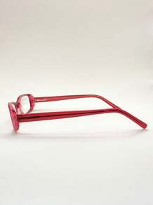 1 Piece Small Acetate Glasses Frame, - Đỏ - Xem 3
