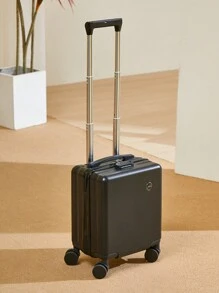 14 Inch Carry-On Luggage Suitcase With Wheels, 20*30*40cm Mini Travel Case, Lightweight & Portable - Black - View 3