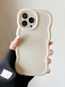 New Classic White Wavy Pattern Phone Case, Creative Personalized Versatile Phone Case, Anti-Fall Anti-Oxidation Phone Case, Compatible With IPhone & Galaxy, Phone Case Compatible With IPhone 17 / 17 Air / 17 Pro / 17 Pro Max, Cover For IPhone & Galaxy Protective Shell