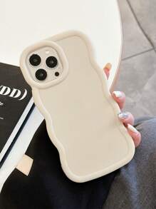 New Classic White Wavy Pattern Phone Case, Creative Personalized Versatile Phone Case, Anti-Fall Anti-Oxidation Phone Case, Compatible With IPhone & Galaxy, Phone Case Compatible With IPhone 17 / 17 Air / 17 Pro / 17 Pro Max, Cover For IPhone & Galaxy Protective Shell