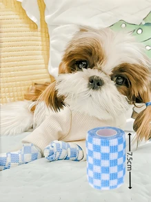 1 Pc Non-Woven Self-Adhesive Pet Wrap Bandage For Outdoor Use, Suitable For Feet Protection, Simple Bandaging, Sports Protection, Joint Protection, Features: Elastic Stretch, Comfortable Breathable, Compression Protection, Non-Stick To Fur, Self-Adhesive Easy Tear, Material: Non-Woven Fabric, Suitable For All Dog Breeds, Size: 5*450cm, 7.5*450cm, 10*450cm