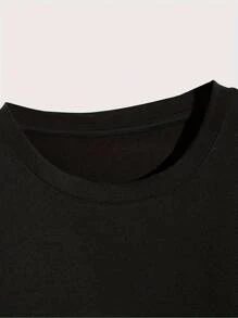Camiseta de manga corta para hombre con diseño californiano estampado, para deporte, uso casual y para ir al trabajo. - Negro - Ver 3