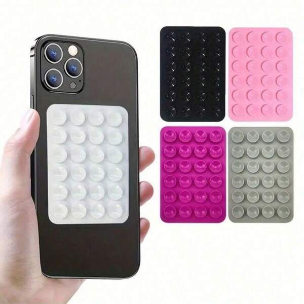 2 pezzi supporti per telefono in silicone con ventosa, facili da usare, adatti a vari scenari