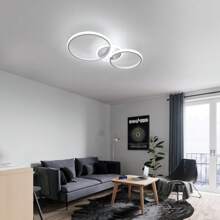 LED Ceiling Light, 42W 4700LM Modern Ceiling Light, White Round LED Ceiling Light For Living Room Bedroom Kitchen Dining Room, Cool White 6500K - trắng - Xem 4