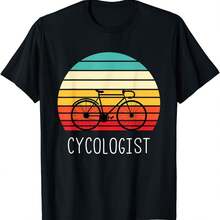 Funny Cycling & Bicycle Shirts Vintage Cycling & Cyclist Unisex T-Shirt - Black - View 1