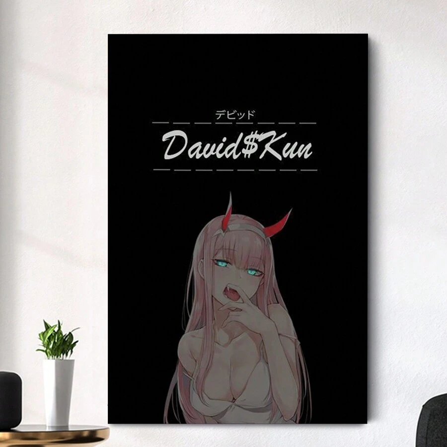Framed-Devil Woman Personalized Art Decoration Poster, Classic Black Background Playful Style Canvas Painting,Birthday Party Decoration, Family Living Room Office Wall Decoration, Perfect Valentine's Day Gift And Wall Decoration