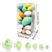 35 Spotted Box Mixed Color Easter Eggs Handmade Easter Eggs (Random Colors)