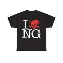 I Love NG I Luv Novagang Black Tees T-Shirts Merch - All Sizes - Black - View 1