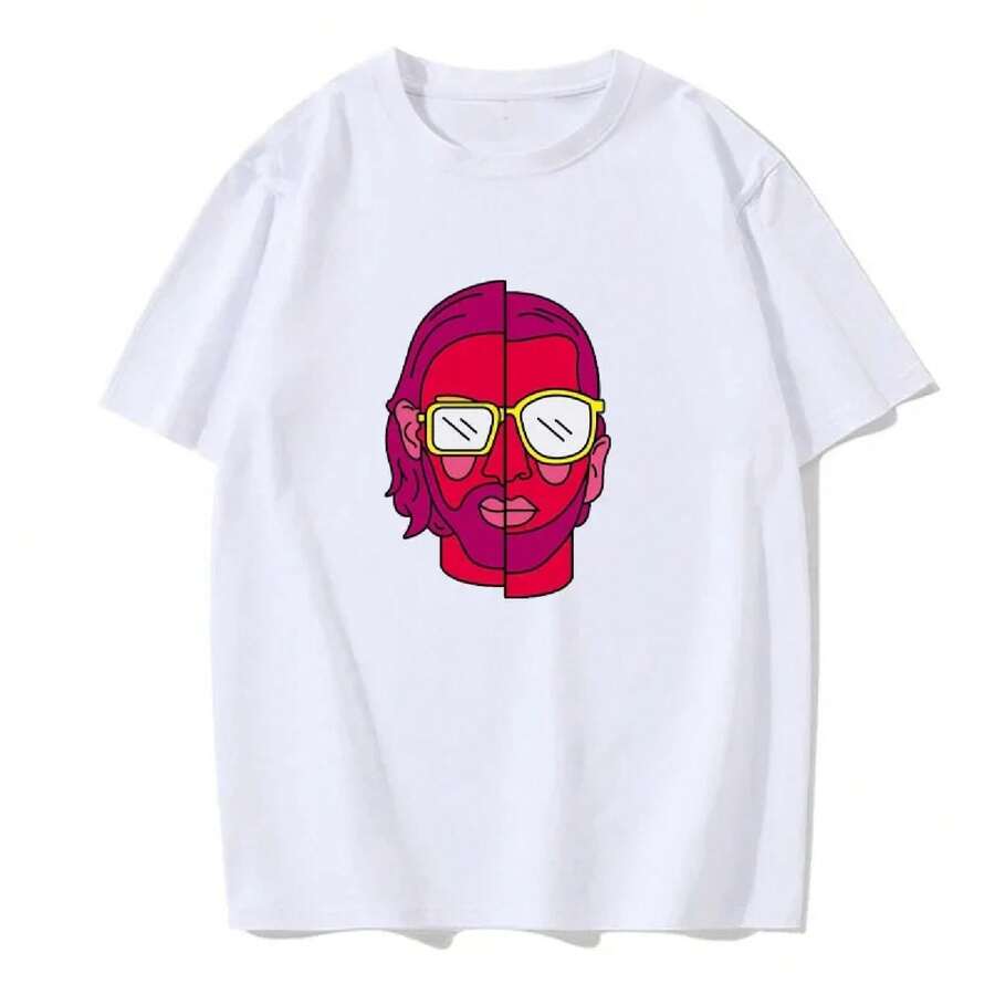 PNL T-Shirts French Rapper Band Le Monde Chico Print Streetwear Men Women Fashion Oversized T Shirt Pure Cotton Unisex Tees Tops - 白色 - 查看 1
