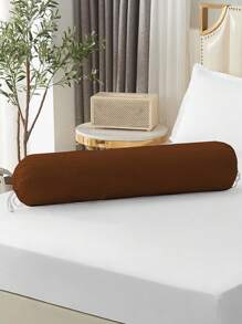 1 件纯色长枕套圆柱形枕套长枕套圆形枕套