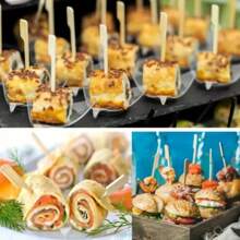 50/80/120 件高品质竹签，6 英寸/8 英寸/10 英寸 - 适合开胃菜、鸡尾酒和烧烤小吃天然木质桨棒，适合水果、香肠和熟食 | 非常适合派对和聚会，竹制餐具 - 原木色 - 查看 7