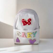 圣诞老人秘密礼物，个性化圣诞字母印花背包，旅行和露营背包 - 彩色 - 查看 12