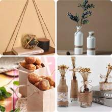 Corde en jute jaune, convient pour la couture et la décoration d'intérieur