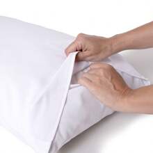 100% Combed Cotton 200 Thread Count Bedding Set Fitted Sheet + Comfortable Pillowcase Hotel Sheet - White - View 4