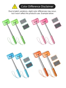 Scheibenwisch-Reinigungswerkzeug (1 Tuch, 3 Tücher, 5 Tücher) - Mikrofasertuch, Auto-Fensterreiniger Bürste - abnehmbarer Griff, Auto Glaswischer, Innenausstattung Zubehör, Auto Reinigungskit, Auto Fensterreiniger, Scheibenwischerreiniger