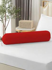 1 件纯色长枕套圆柱形枕套长枕套圆形枕套
