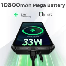 DOOGEE S118 PRO Rugged Smartphone 5G, 24GB+512GB(2TB) DDR5, Dimensity 7050, 6.6 Inch FHD+ 120Hz, 10800mAh/33W, 108MP+20MP Night Vision, Android 14 Rugged Phone, Al Function, WiFi 6/Face ID/NFC - Silver - View 7