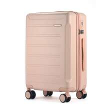 Maleta de viaje de gran capacidad de 24 pulgadas, ligera, compacta y multifuncional con cerradura de combinación - Rosa vieja - Ver 2