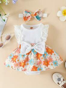 Young Girls Dresses - 白色 - 查看 2