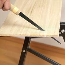 Japanese Pull Saw Woodworking Small Keyhole Saw 7-7/8" Made In JAPAN, Ryoba Double-Edge Hand Saw For Wood, Plywood, Drywall, Sheetrock, Gypsum Board, Plasterboard, Wood Handle