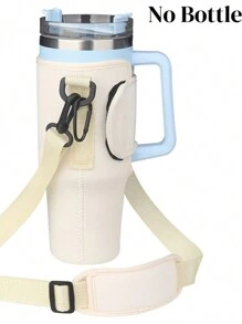 1 件 32/40 盎司氯丁橡胶隔热水瓶手提袋，带肩带的单肩包袖袋支架，带可调节肩带的氯丁橡胶瓶保护支架，适合大多数汽车杯架，隔热大容量手柄杯盖，适合徒步旅行露营， - 多色/多款式 - 查看 22