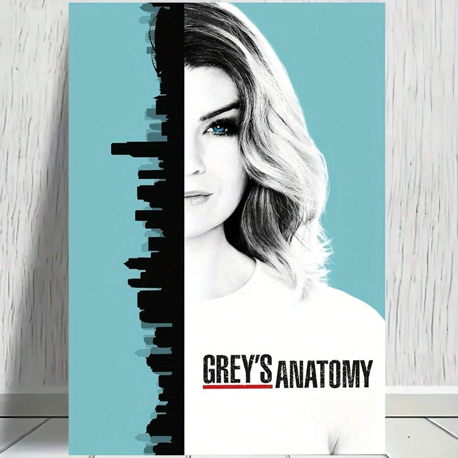 Poster Anatomy Of Grey, 1 PC Keyword Wooden Framed Canvas Painting - Thickness 2. 25cm/0. 9inch, Home Gift Decoration Room Decoration Aesthetic Wall Decoration Art Perfect Gift Autumn And Winter Wall Decoration Living Room Decoration Bedroom Decoration Kitchen Decoration Entry Decoration Bathroom Decoration Direct Wall Painting High Quality Wall Painting Poster
