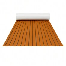 YUNRUX 270 X 90cm Teak EVA Foam Boat Flooring Mat Self-Adhesive Deck Mat Brown - Brown - View 5