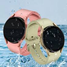Compatible With Samsung Galaxy Watch 7/6/5/4 40Mm 44Mm/ Classic Strap 43Mm 47Mm Seamless Strap, 20Mm Super Soft Silicone Sports Replacement Strap Compatible With Samsung Strap, Suitable For Both Men And Women (Without Watch)