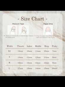 10片纯手工按压式指甲，短杏仁形，海滩️配色，凸起的线条，金色星星，金色扇贝配件，手工捏制的凸起花朵等。适合日常休闲度假，去海滩，参加派对等活动。美甲用品指甲 - 彩色 - 查看 4