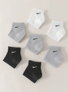 6/8/10/12 paires de chaussettes courtes multicolores, noires, blanches et grises pour femmes, chaussettes mi-mollet en tricot polyvalentes pour couples, style Y2K, pour l'extérieur, les fêtes, le gothique, la rentrée scolaire, douces et confortables respirantes