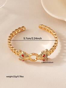 Ladies' Fashionable Leopard Head Personalized Accessories Suitable For Daily Commuting Can Be Given As Gifts - Yellow Gold - View 10