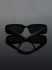 1pc Plastic Rectangle Retro Classic Elegant Portable Modern Simple Style Graceful Design And Expressiveness Never Outdated Shades Basics Fashion Eyeglasses For Unisex Party Beach Wedding Business Suitable For All Face Shapes Accessories Back To School Fashionable Preppy School Look