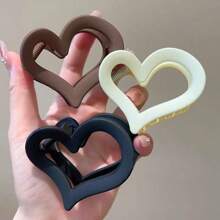 2/4 Pieces Of Heart-Shaped Hair Clips For Women's New Style, With Hair Clips At The Back Of The Head. High Quality And High-End Korean Style Hair Claw Accessories For Women
