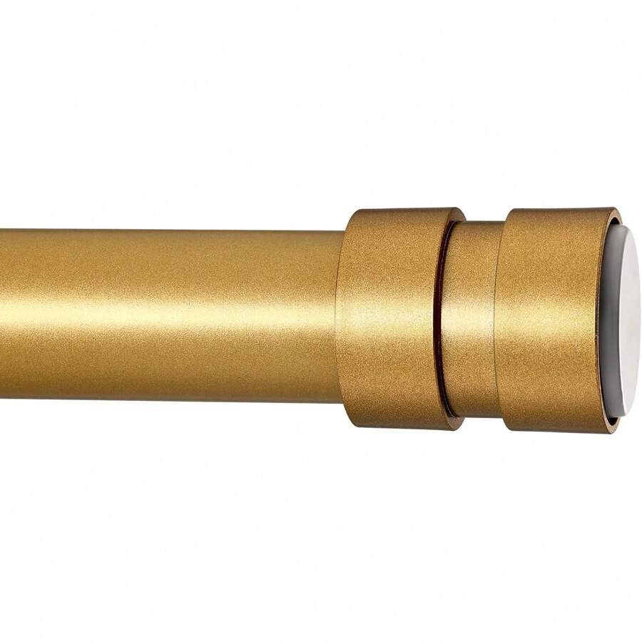 Tension Curtain Rod Adjustable 32 To 78 Inch - Spring Tension Shower Curtain Rod No Drilling Non Slip, Gold