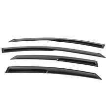 4PC Set Window Visors For 2011-2016 Hyundais' Elantra Sedan Window Rain Guards Smoked Aero JDM Wind Deflectors Stick On By 4PCS, 2012 2013 2014 2015, Perfect As A Valentine Gift For Drivers - Smoke/Tinted - View 2