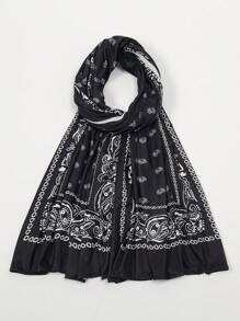 1 Pc Elegant Polyester Hijab/Shawl, Suitable For All Seasons