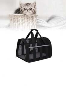 Pet Carrier Backpack, Available In Three Sizes: S/M/L - Black - View 5