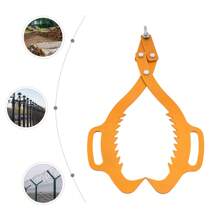 SENDERPICK Pinza per tronchi, pinza per legname, pinza forestale per il sollevamento del legno, pinza robusta per tronchi, sollevatore per tronchi, pinza in acciaio per tronchi, capacità di carico, design compatto per lavori forestali (giallo, 25 pollici)