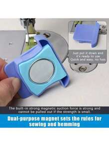 1 件大尺寸两用缝纫机磁性接缝指南带刻度 - 便携式，易于安装的边缘止动器，用于精密缝纫，缝纫机磁性接缝指南，用于缝纫的磁性针架 - 多色 - 查看 3