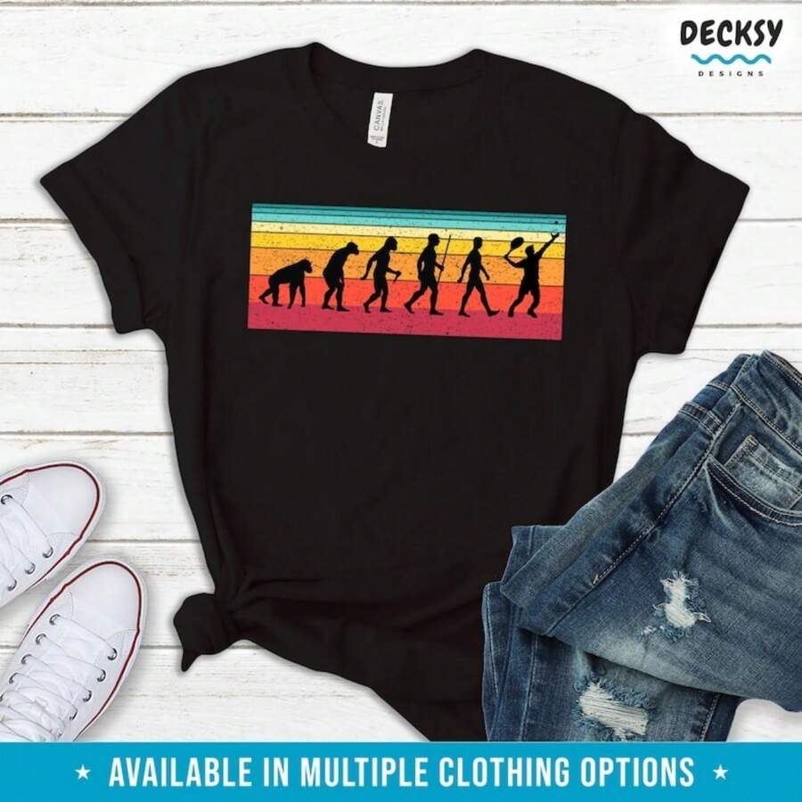 Tennis Evolution Shirt, Gift For Tennis Fan, Funny Tennis Dad Tshirt, Tennis Mom Tank, Tennis Player Gift For Him,  Sweatshirt Hoodie